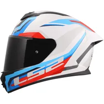 LS2 RAPID III HYPER Weiß/Blau/Rot M
