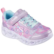 SKECHERS Heart Lights Kinder Lila/Weiß/Mehrfarbig 32