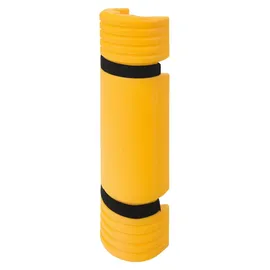 MORAVIA Anfahrschutz-Element aus PE gelb 550 x 126 x 54 mm + 2 Klettbänder