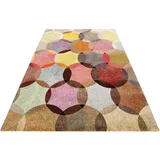 Esprit Teppich ESPRIT "Modernina ESP-3378" Gr. 3, bunt (bunt, rot), B:120cm H:13mm L:170cm, Kunstfaser, Teppiche, Teppich, weicher Kurzflor in modernem Design, Wohnzimmer, Schlafzimmer, bunt
