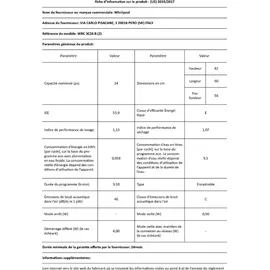 Whirlpool WBC3C26B Einbau-Geschirrspüler (teilintegrierbar, 600 mm breit, Schwarz)
