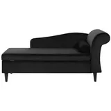Beliani Chaiselongue, Dunkelbraun, Schwarz, Textil, 160x77x70 cm, Wohnzimmer, Sessel, Relaxliegen