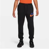 Nike Club Fleece-Jogginghose Herren Black/Black/Safety Orange L