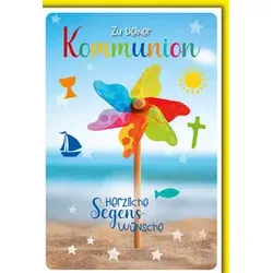 Kommunionskarte Geldschein 12358   Bild
