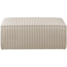 OTTO home Hocker FINNLEY Cord 102 x 42 x 69 cm Beige