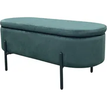 byLIVING Polsterbank NOVA Samt Dunkelgrün 95 x 42 x 37,5 cm