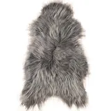 Kuhfelle Online & Nomad LAMMFELL HELL GRAU LANGWOLLIG ECHTES Island SCHAFFELL GRAU GEFÄRBT (100-110 x 60 cm)