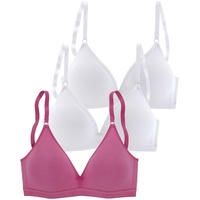 PETITE FLEUR Bralette-BH Damen pink+weiß+weiß Gr.90A