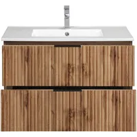 WELLTIME »Trento Badezimmerschrank mit Becken Bestseller«,... - 2 Schubladen,