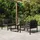 vidaXL Garten-Lounge-Set 3-tlg. anthrazit