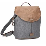 Zwei Rucksack / Backpack Olli OR8 Rucksäcke Grau Damen