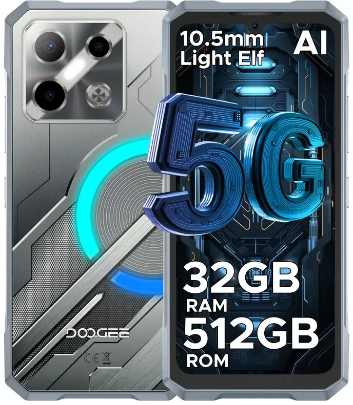 DOOGEE BLADEGTPRO Smartphone - 6,72 Zoll - 512GB - Silber