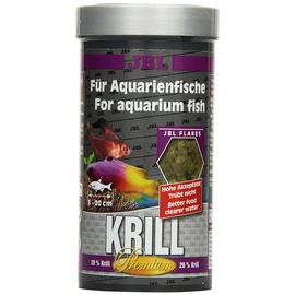 JBL Krill 40582 Premium Alleinfutter für alle Aquarienfische, Flocken 250 ml