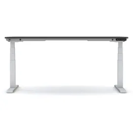 Assmann Electronic ASSMANN Schreibtisch, Anthrazit Weiß, Metall, 140x121x70 cm, Arbeitszimmer, Schreibtische, Bürotische