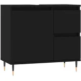 vidaXL Badschrank Schwarz 65x33x60 cm Holzwerkstoff