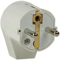 as - Schwabe AS Schwabe 45041 Schutzkontakt-Winkelstecker Kunststoff 230 V Weiß IP20