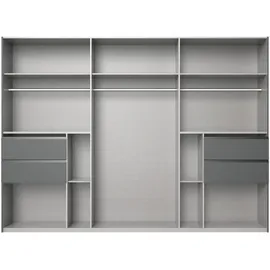 luma-home Schwebetürenschrank 22057 300 x 216 x 65 cm Grau/Sand Grau