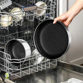 luxuskollektion Edelstahl Töpfe Pfannen Set Induktion Keramik Antihaft