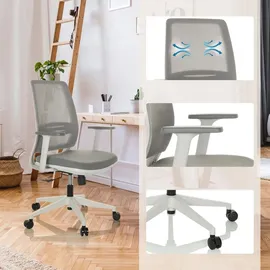 HJH Office PROFONDO ECO W Netzstoff Grau