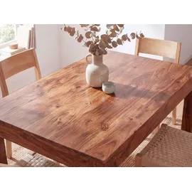 FineBuy Küchentisch 120 x 76 x 60 cm braun