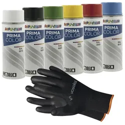 vasalat Dupli-Color Lackspray Set - 6 Dosen Set ; Grundfarben-Set 6tlg