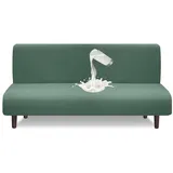 Granbest Futonbezug Wasserdichte Armlose Schlafsofa Anti Rutsch Matchagrün