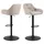 Actona 2er Set Actona Barhocker Brooke Stoff Beige