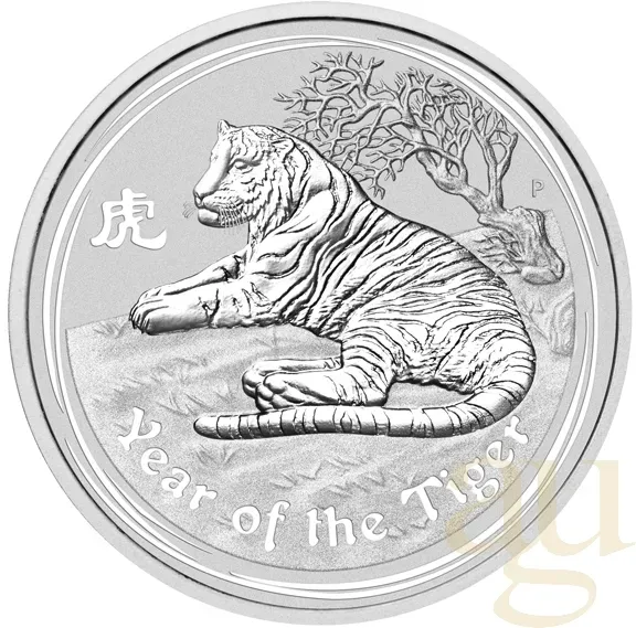 1 Kilogramm Silbermünze Australien Lunar II Tiger 2010