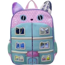 gabby's dollhouse Gabbys Dollhouse Kinder Rucksack 35cm mit magnetischem Deckel - Blau