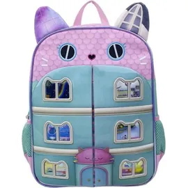 gabby's dollhouse Gabbys Dollhouse Kinder Rucksack 35cm mit magnetischem Deckel - Blau