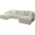 altdecor Ecksofa Cord 6-Sitzer Creme