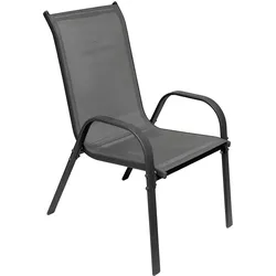 3-tlg. Bistro Garnitur Balkonset Garnitur Tisch + 2 Stapelstühle Ø60cm