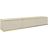 Mirjan24 Tv-Lowboard, Beige, Rechteckig, 175x30x32 cm, Wohnzimmer, Wohnwände, Lowboards, Lowboards stehend