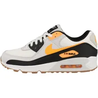 NIKE Herren Air Max 90 Schuhe, Grau, Weiß, Schwarz, Gelb, 42 EU - 42 EU