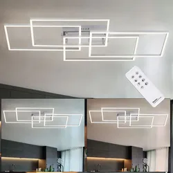 LED Design Decken Leuchte FERNBEDIENUNG Wohn Zimmer Tages-Licht Lampe DIMMBAR LeuchtenDirekt