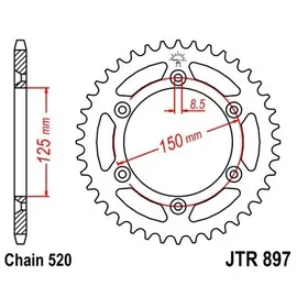 JT Sprockets Kettenrad 45 Zähne