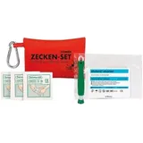 Söhngen Zeckenzange Zeckenset Erste Hilfe 14 Teile, für Mensch und Tier, aus Kunststoff, Länge 10 cm