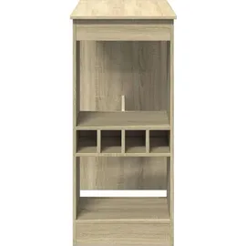 vidaXL Bartisch mit Regal 90 x 47,5 x 103,5 cm Braun