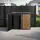 ML-Design Mülltonnenbox 2er 132 x 80 x 116,3 cm anthrazit-eichenoptik