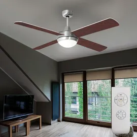 V-Tac Deckenventilator 132 cm Deckenventilator Silber