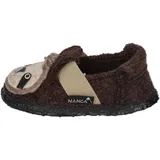 NANGA Jungen Kinder Hausschuh SHAGGY SLOTH braun 26