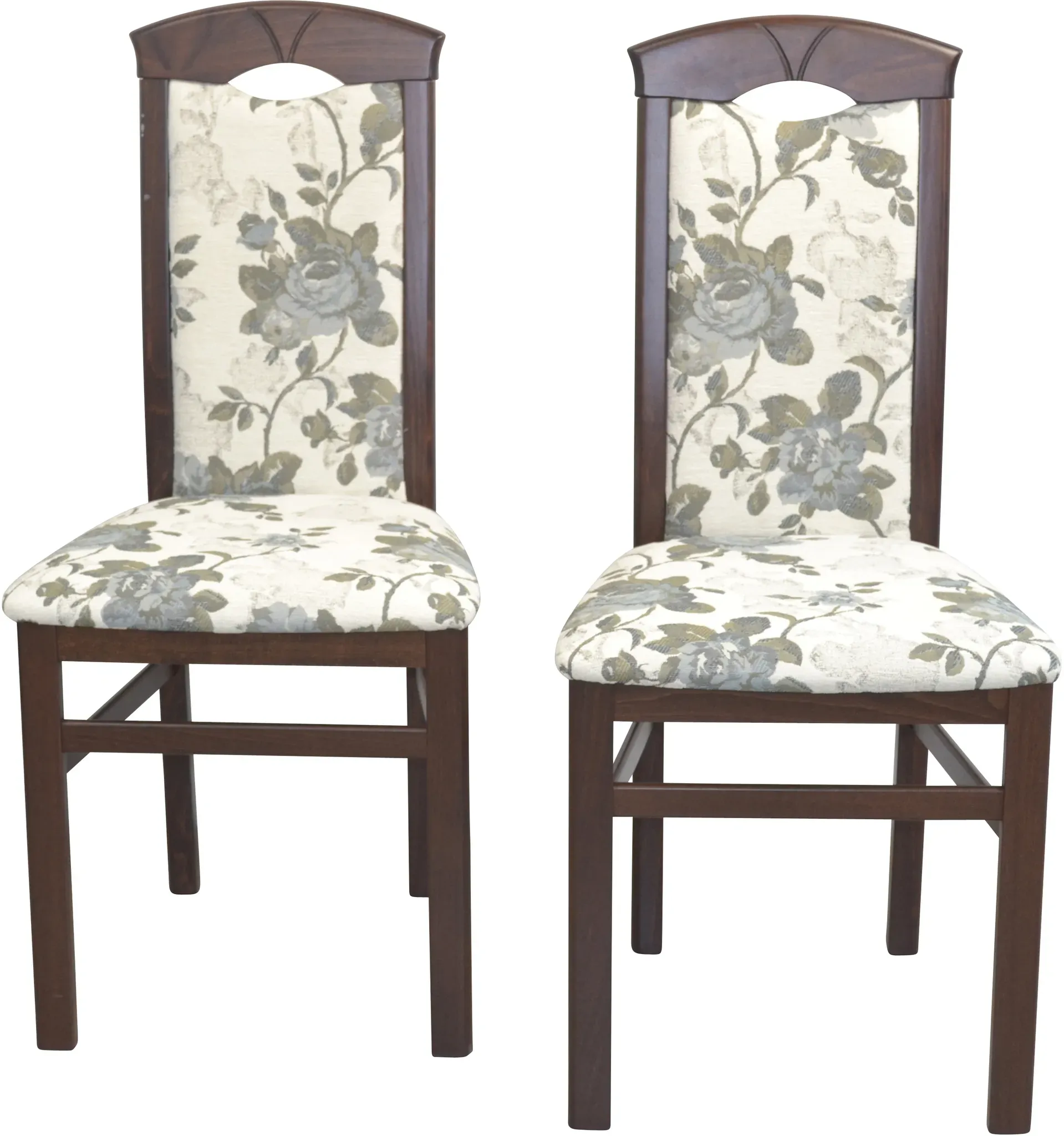 Esszimmerstuhl, beige (creme, grau, nussbaum, nachbildung, creme, grau), B:45cm H:95cm T:49cm, HOFMANN LIVING AND MORE, Stühle, Esszimmerstuhl