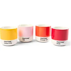 Pantone Becher 100 ml warme Farben 4 St.