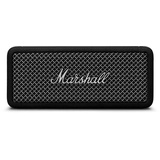 Marshall Emberton II tragbare Bluetooth Lautsprecher, kabellos, koppelbar, IP67 Staub und wasserfest, über 30 Stunden Spielzeit, Schnellladung, Innen- und Außenlautsprecher - Schwarz und Stahl