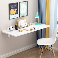 Wandklapptisch Holz Wandtisch Klappbar Esstisch, Einfach Und Zusammenklappbar, Platzsparend - Farbe: Weiß