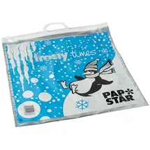 Papstar Tiefkühltragetaschen, LDPE 12 l 47 cm x 43 cm "Frosty Times" | Bunt