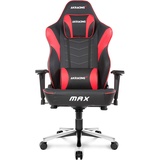 AKRacing Max Gaming Stuhl, PU-Kunstleder, Schwarz/Rot, 5 Jahre Herstellergarantie