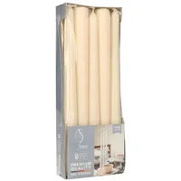 Papstar GALA Basic Leuchterkerzen 25 cm creme 10 St.