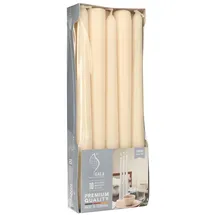 Papstar GALA Basic Leuchterkerzen 25 cm creme 10 St.