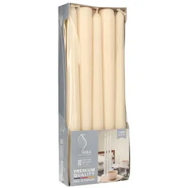 Papstar GALA Basic Leuchterkerzen 25 cm creme 10 St.
